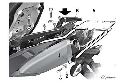 Aprilia Shiver 750 2009-2016 nosič horního kufru SHAD A0SH71ST