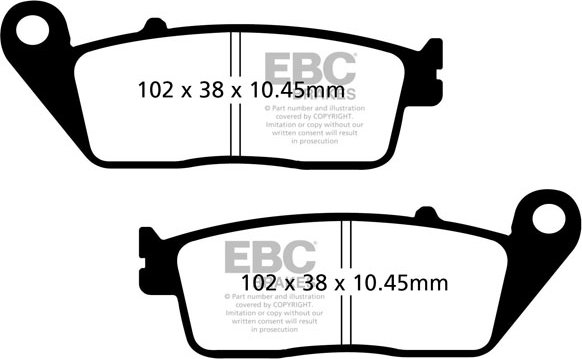 Brzdové destičky EBC SFA608